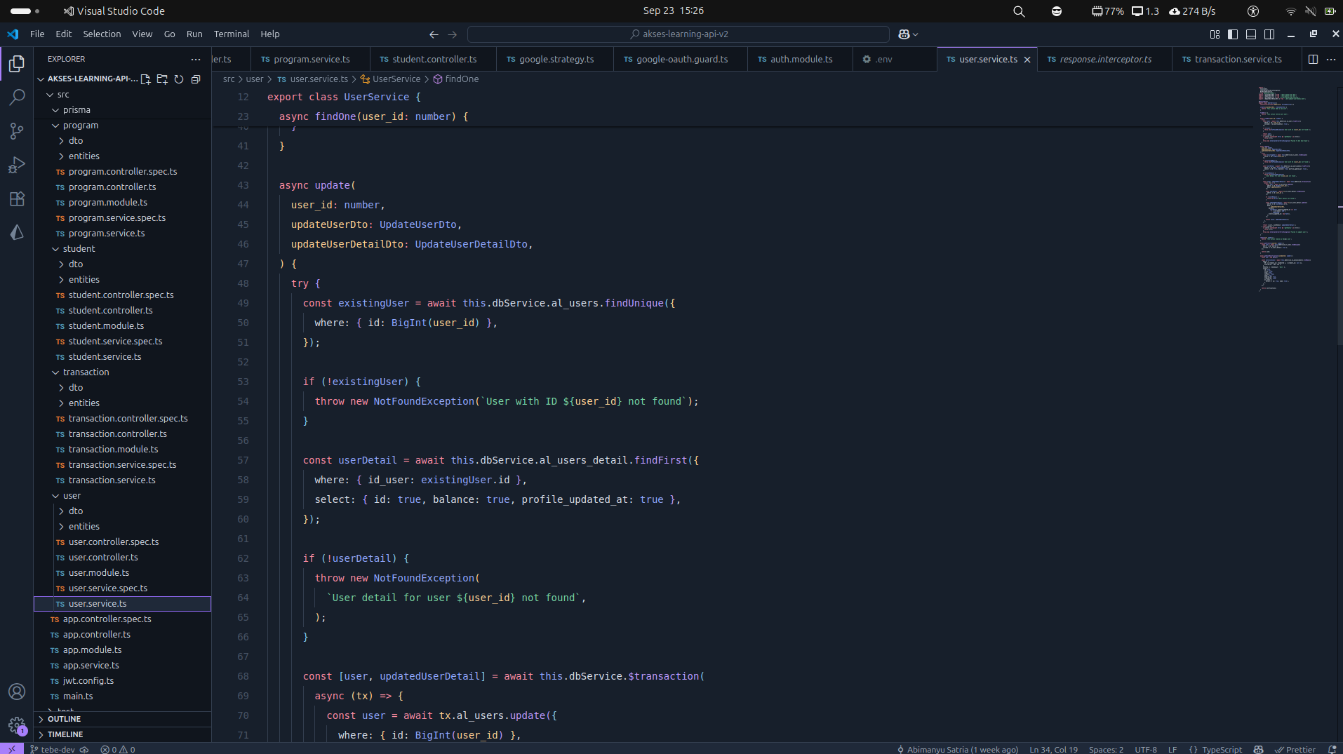 API Akses Learning V2